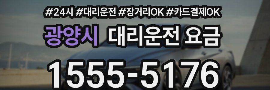 광양시 대리운전 요금