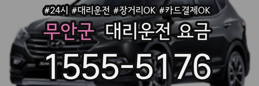 무안군 대리운전 요금