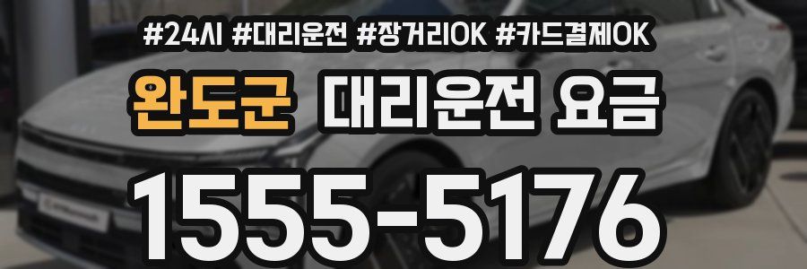 완도군 대리운전 요금