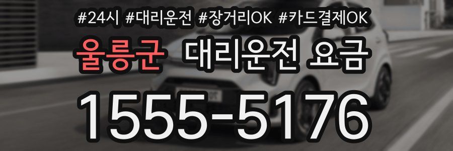 울릉군 대리운전 요금