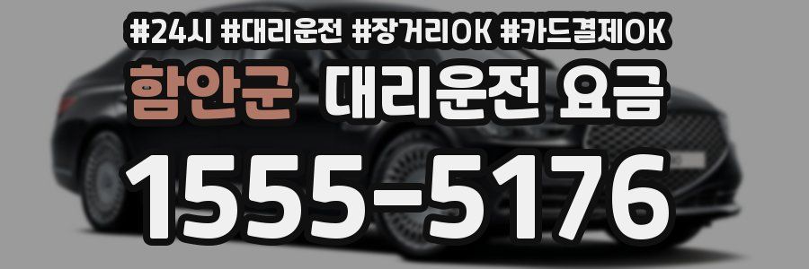 함안군 대리운전 요금