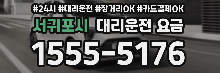 서귀포시 대리운전 요금