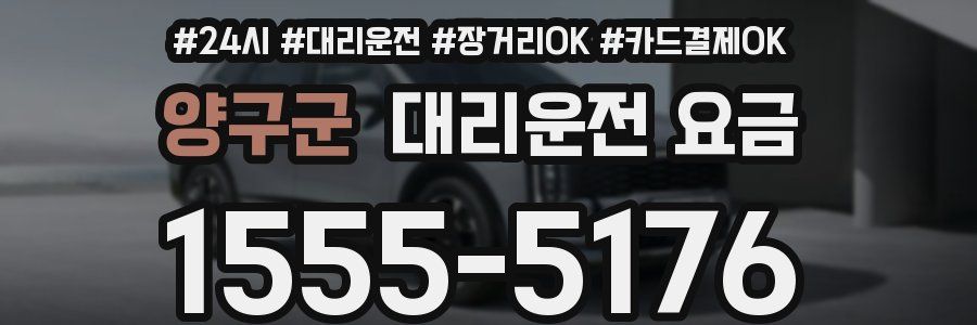 양구군 대리운전 요금