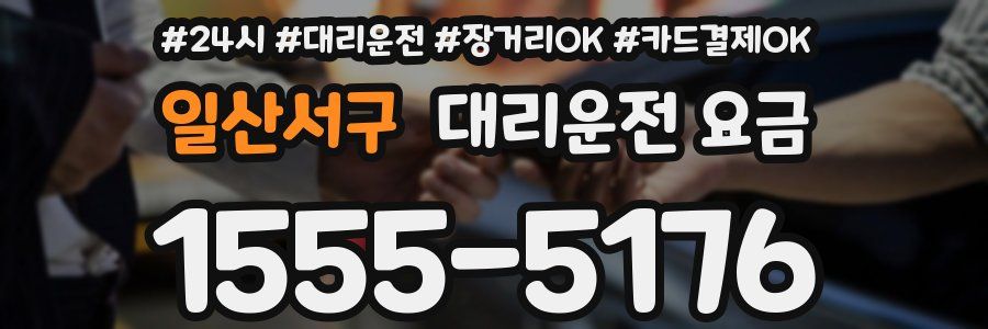 일산서구 대리운전 요금