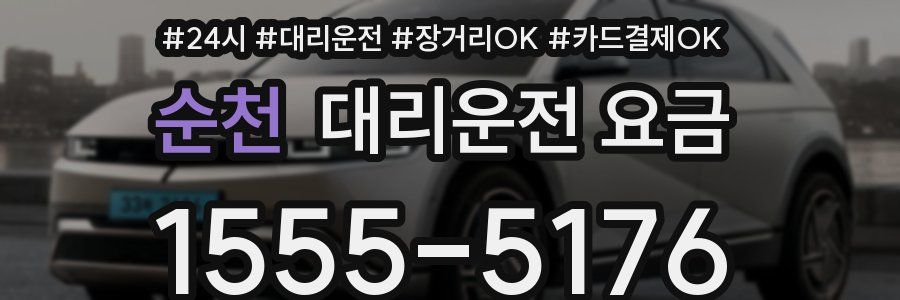 순천 대리운전 요금