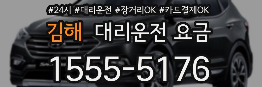 김해 대리운전 요금
