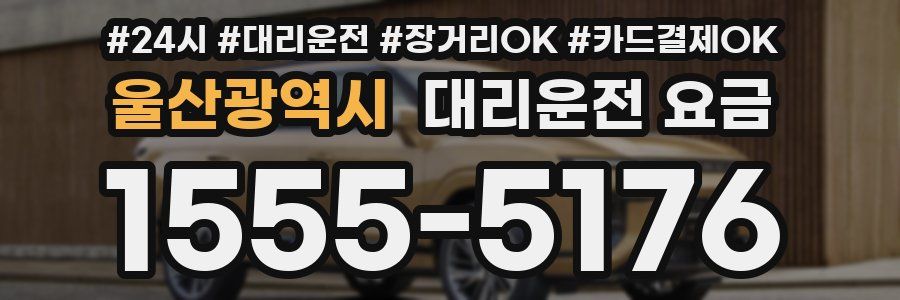 울산광역시 대리운전 요금