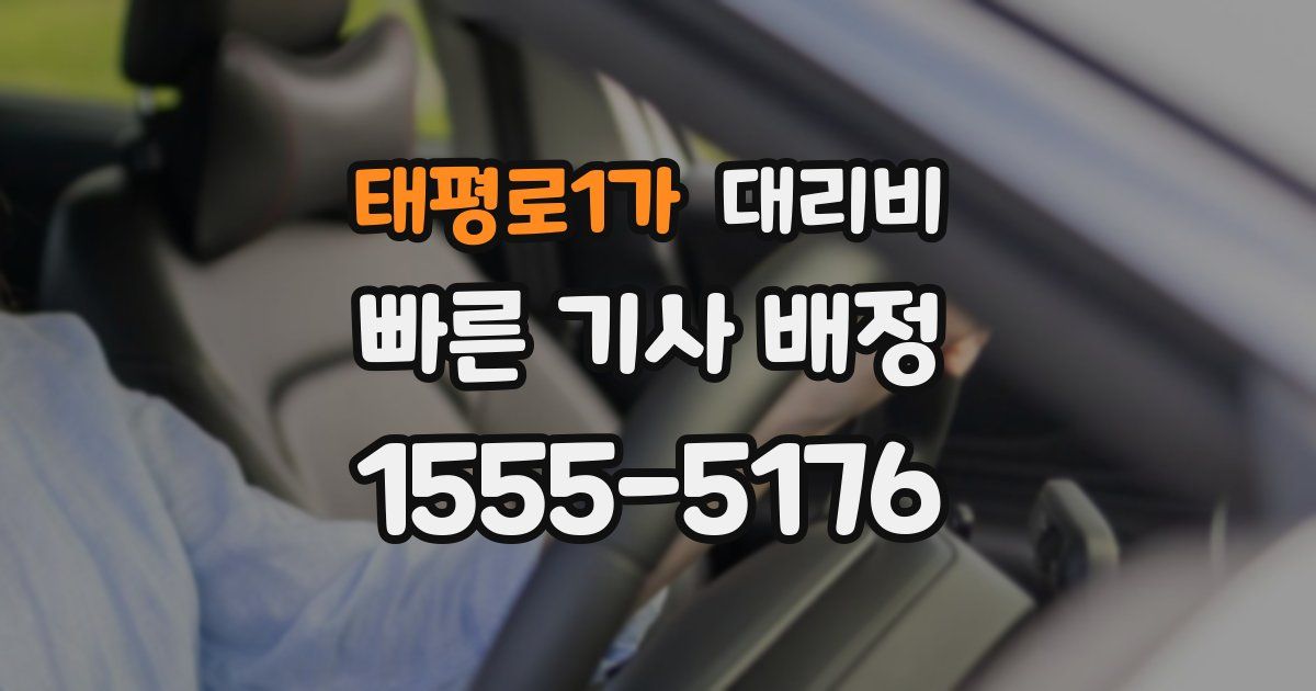 태평로1가 대리운전 가격
