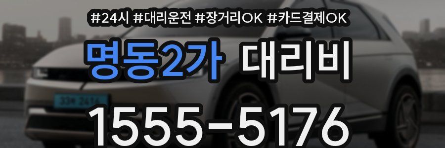 명동2가 대리비
