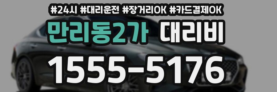 만리동2가 대리비