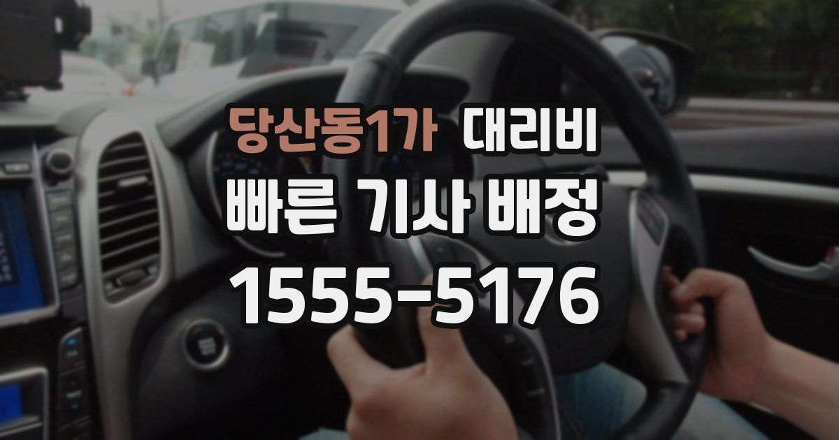 당산동1가 대리운전 가격