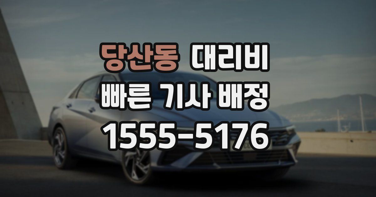 당산동 대리운전 가격