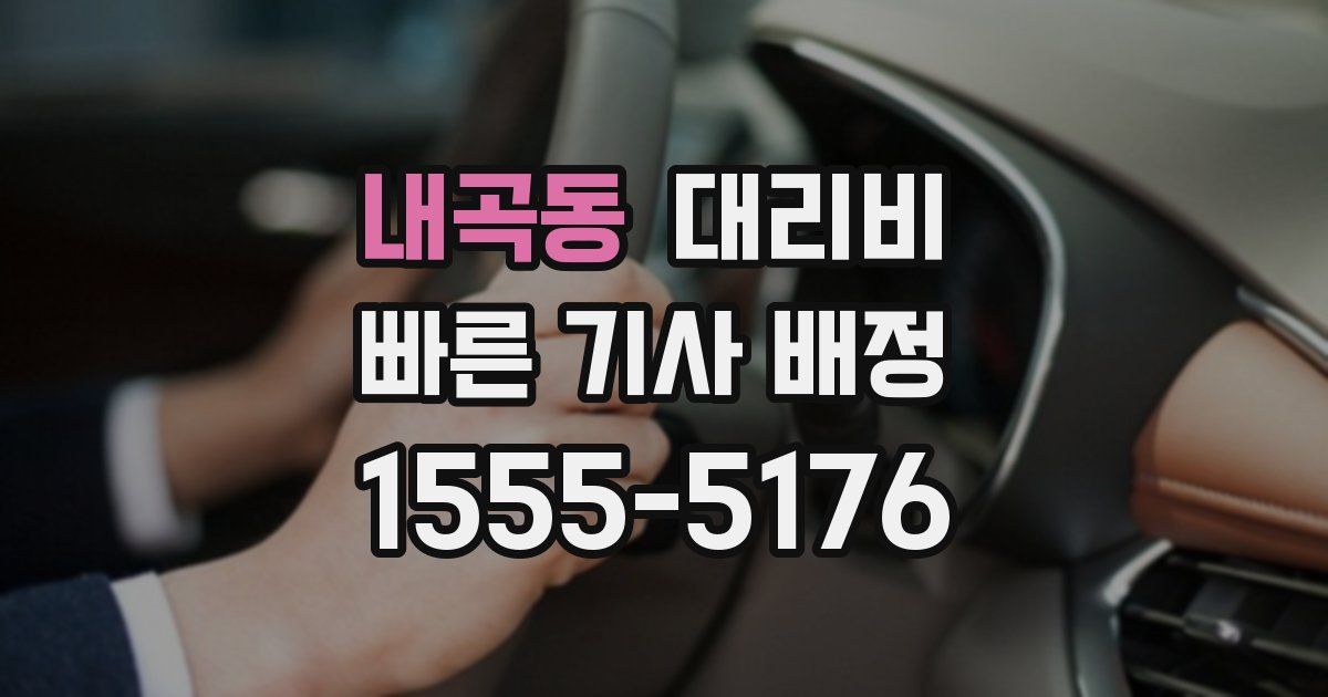 내곡동 대리운전 가격