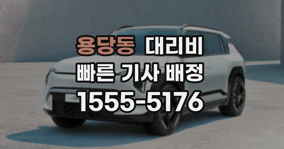 용당동 대리운전 가격