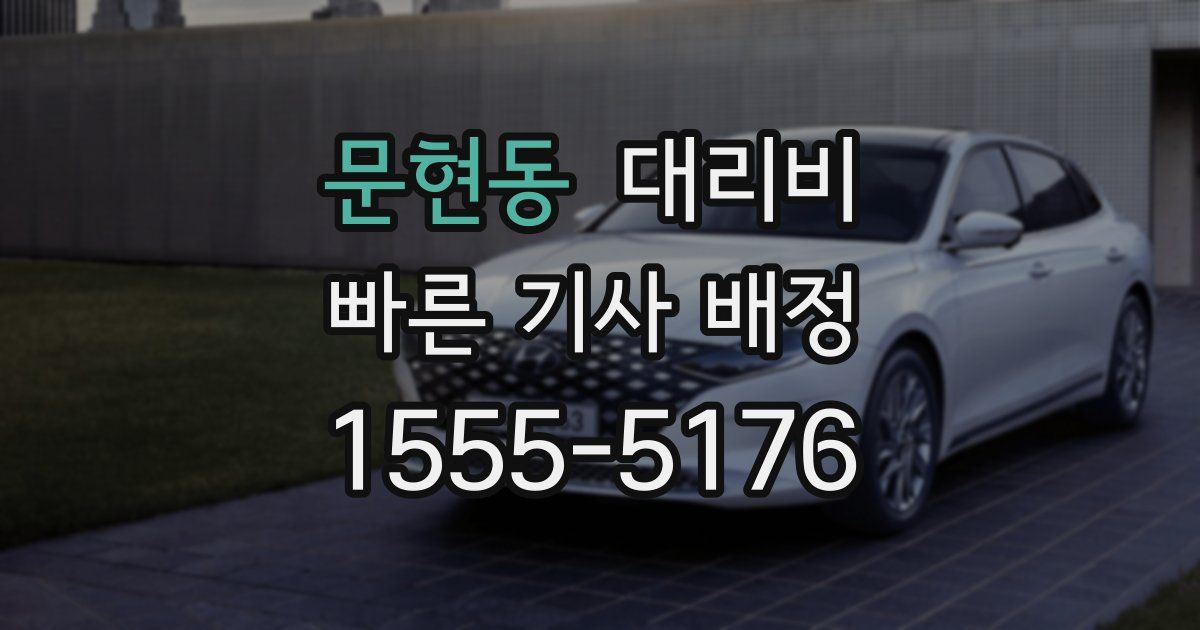 문현동 대리운전 가격