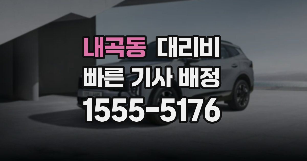 내곡동 대리운전 가격