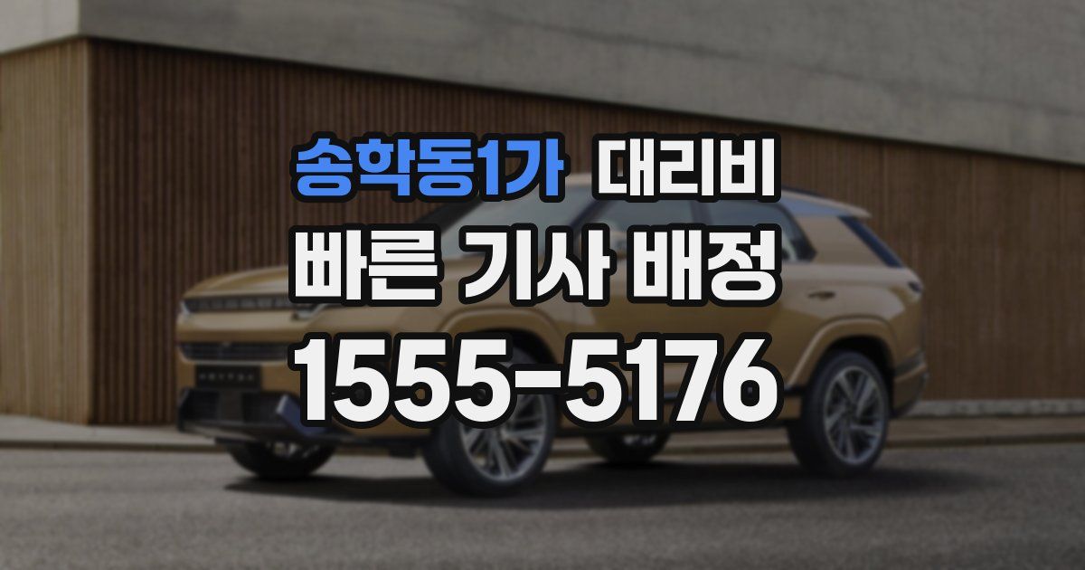 송학동1가 대리운전 가격