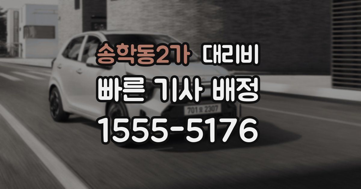 송학동2가 대리운전 가격