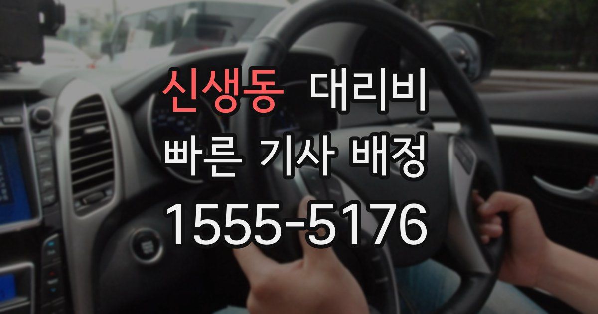 신생동 대리운전 가격