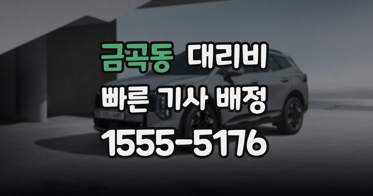 금곡동 대리운전 가격