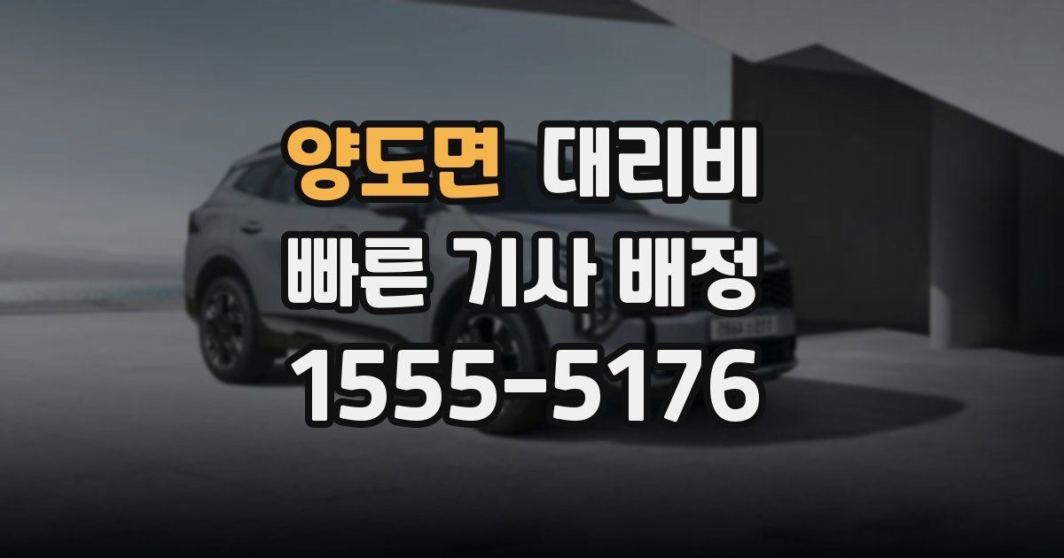 양도면 대리운전 가격