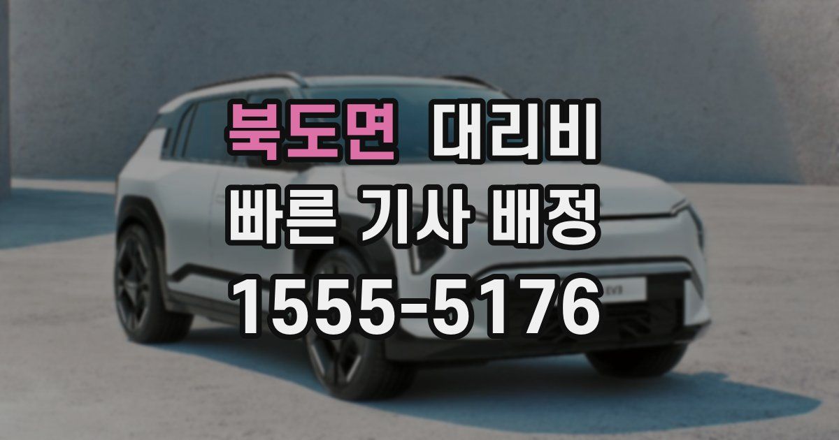 북도면 대리운전 가격