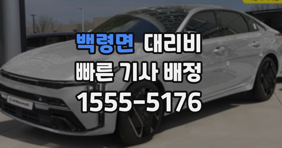 백령면 대리운전 가격