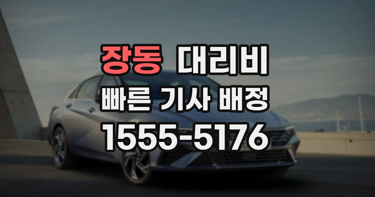 장동 대리운전 가격