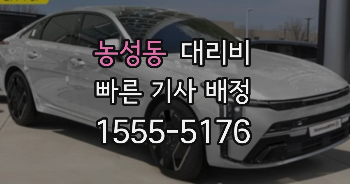 농성동 대리운전 가격