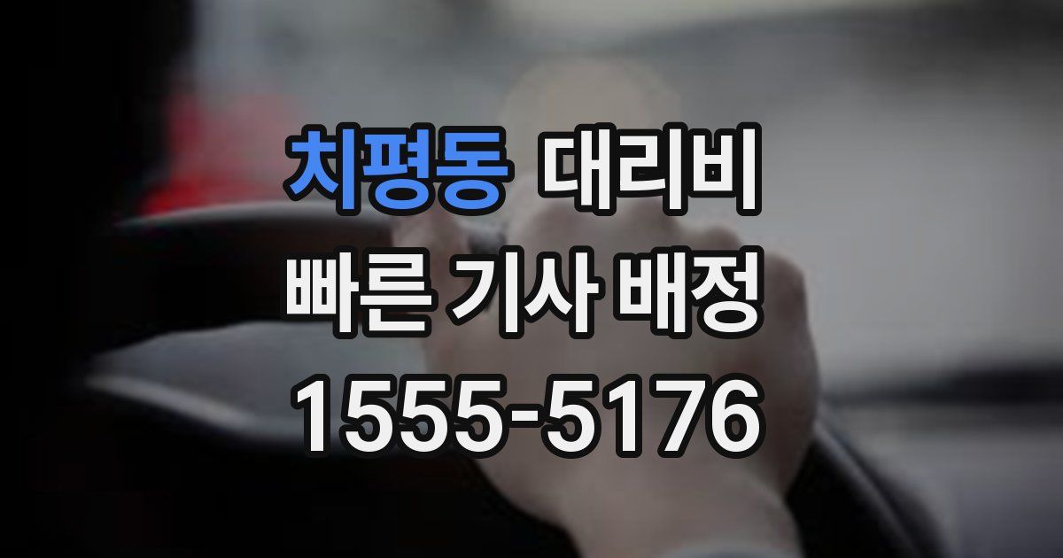 치평동 대리운전 가격