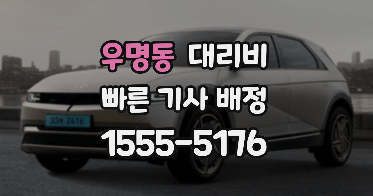 우명동 대리운전 가격