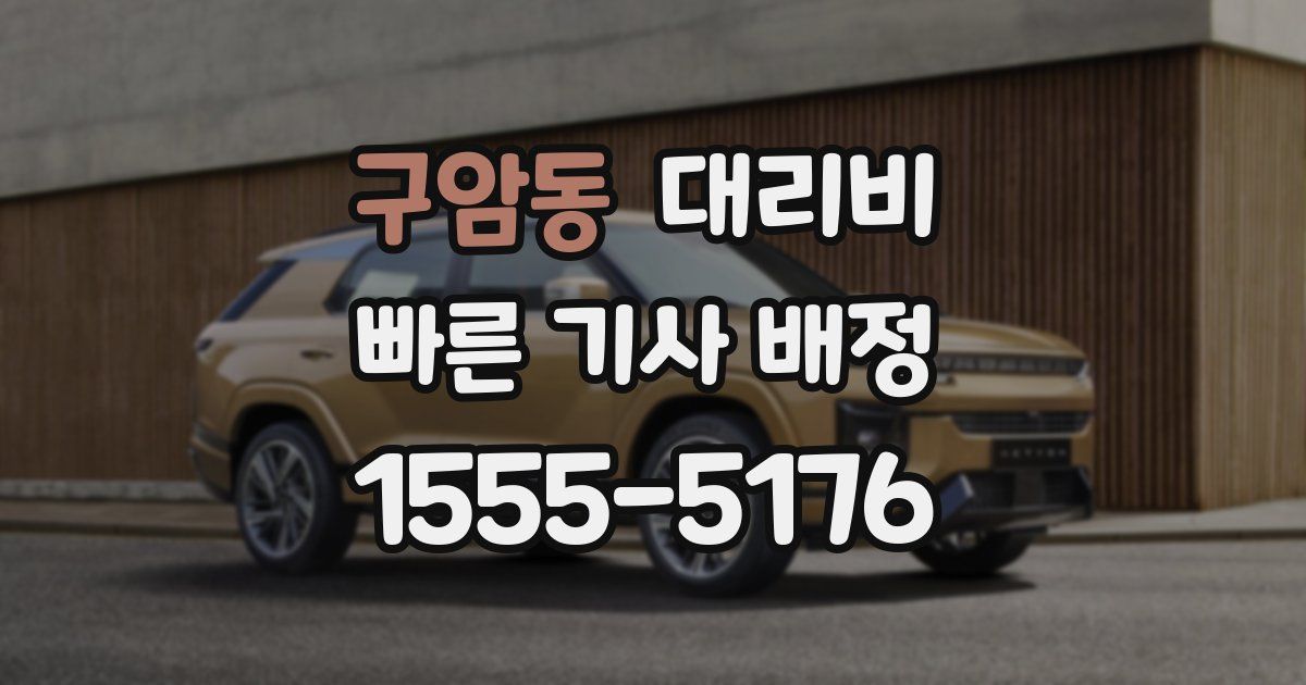 구암동 대리운전 가격