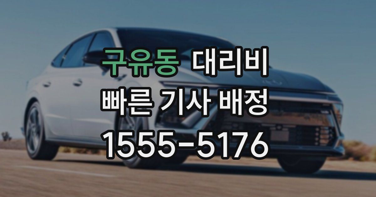 구유동 대리운전 가격