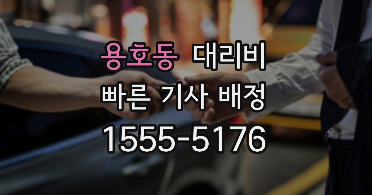 용호동 대리운전 가격