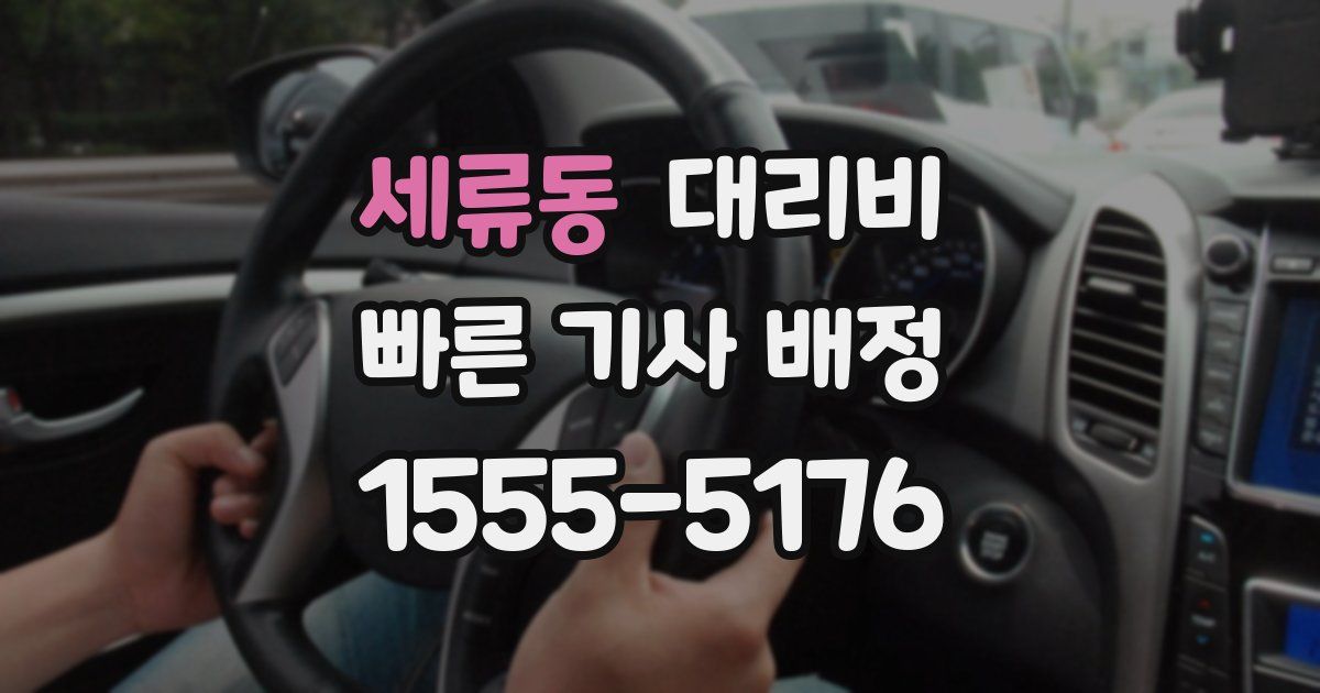 세류동 대리운전 가격