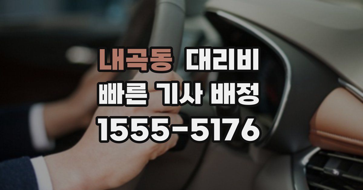 내곡동 대리운전 가격
