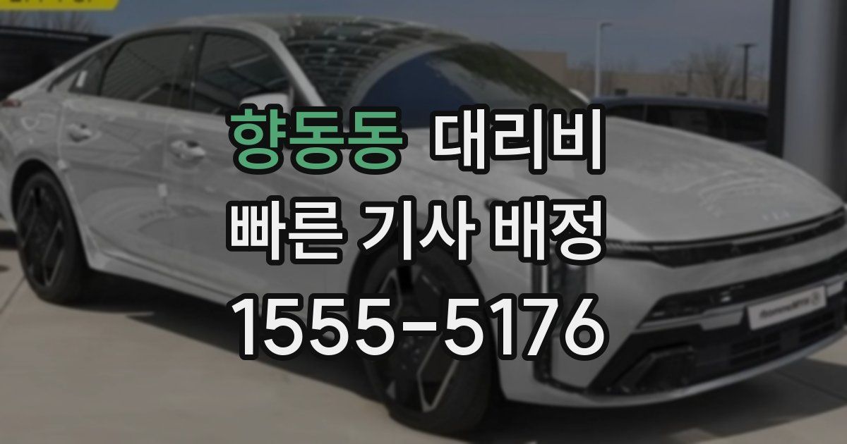 향동동 대리운전 가격