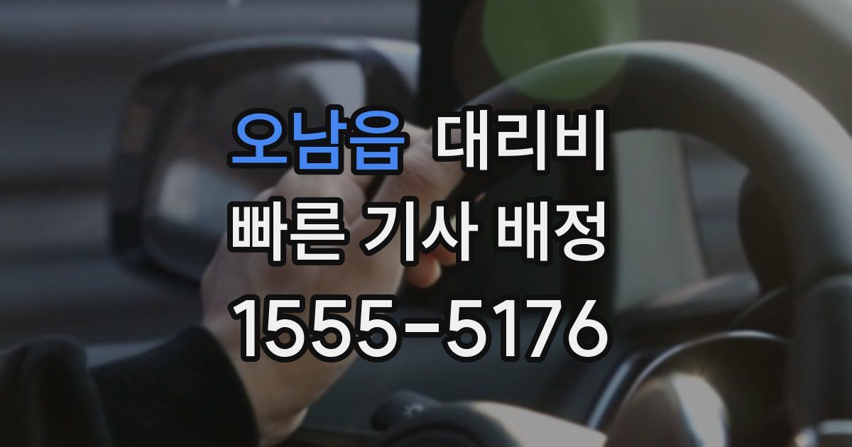 오남읍 대리운전 가격