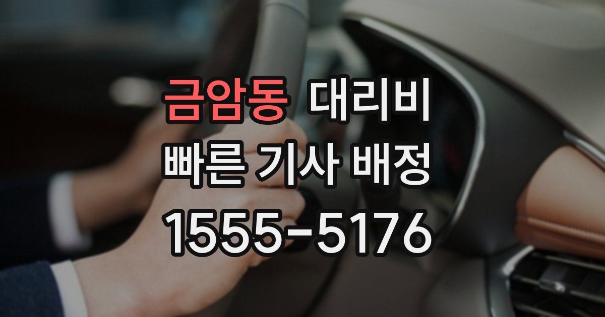 금암동 대리운전 가격