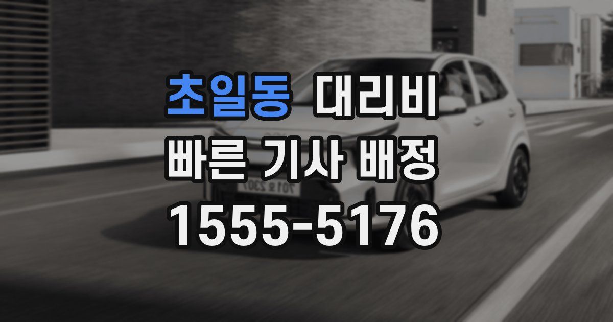 초일동 대리운전 가격
