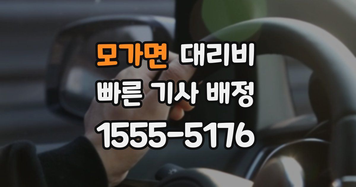 모가면 대리운전 가격