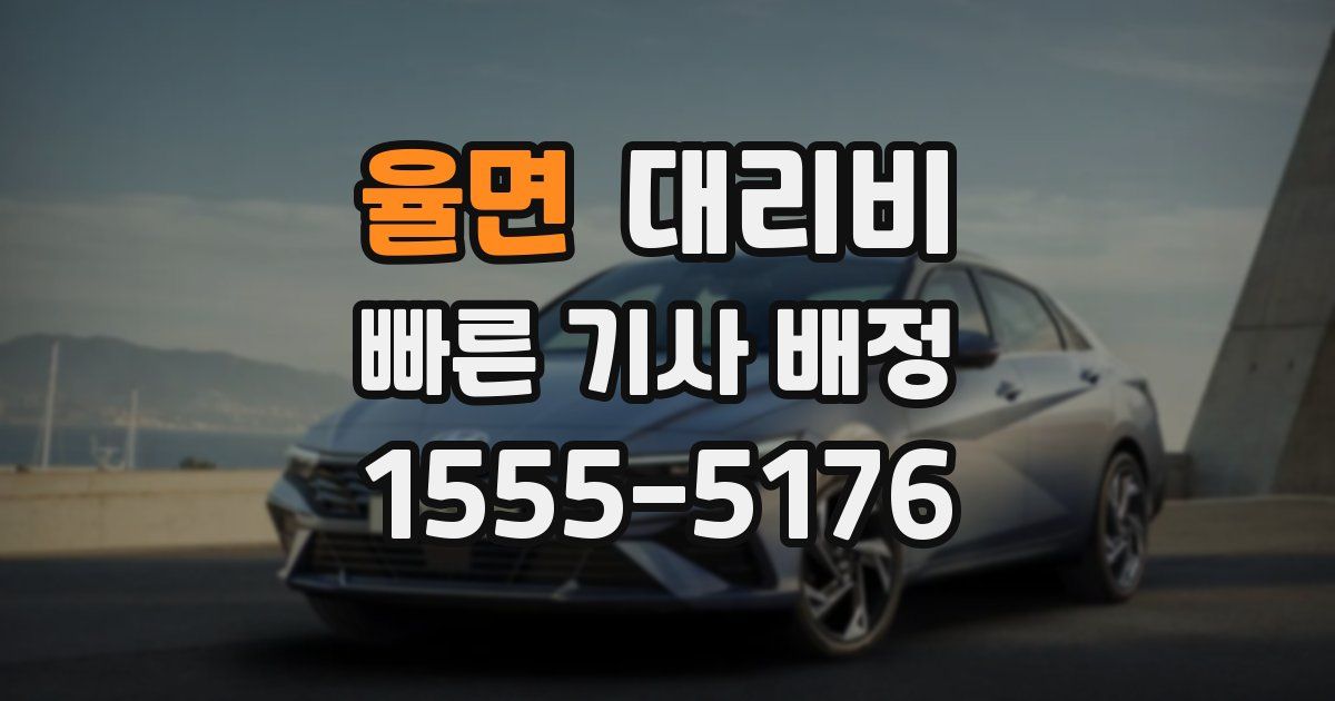 율면 대리운전 가격