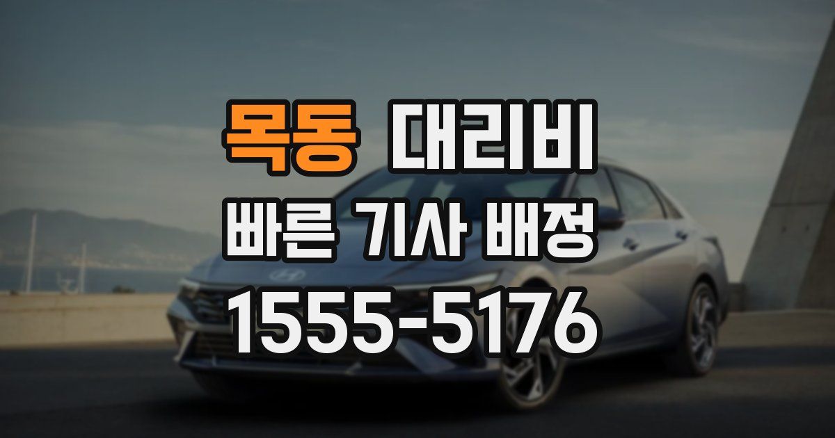 목동 대리운전 가격