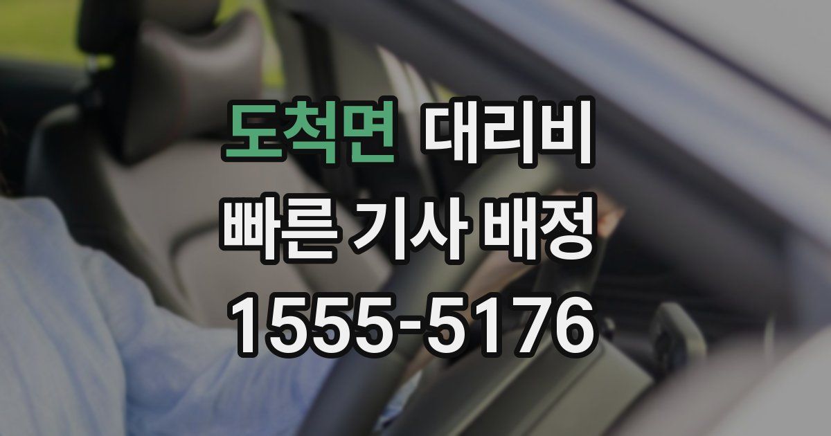 도척면 대리운전 가격