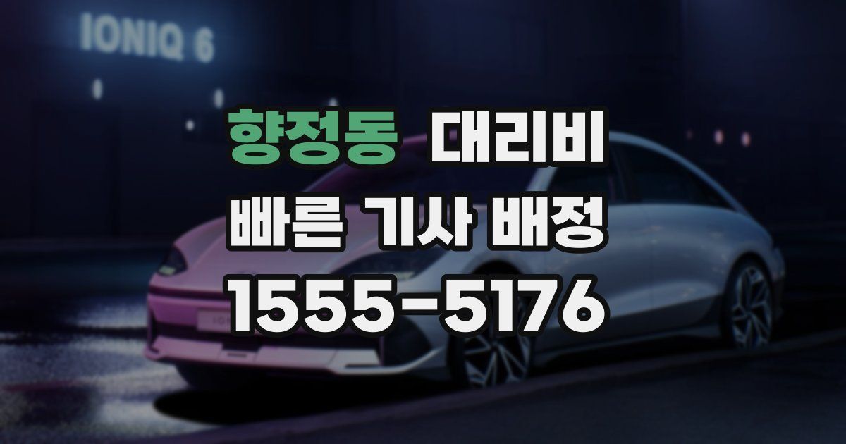 향정동 대리운전 가격