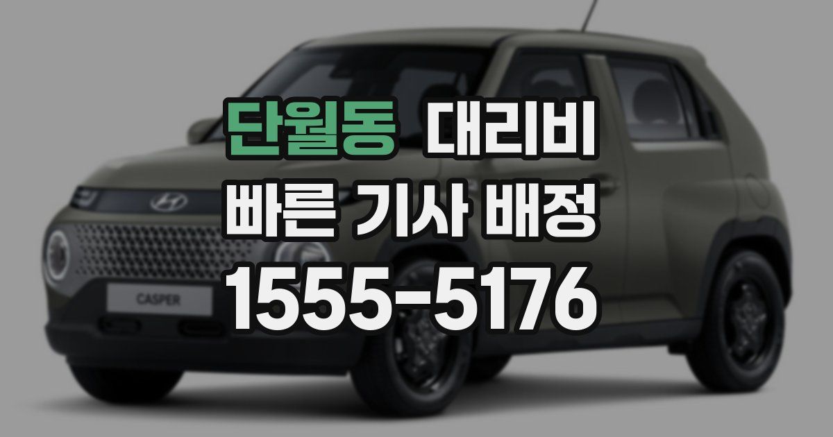 단월동 대리운전 가격