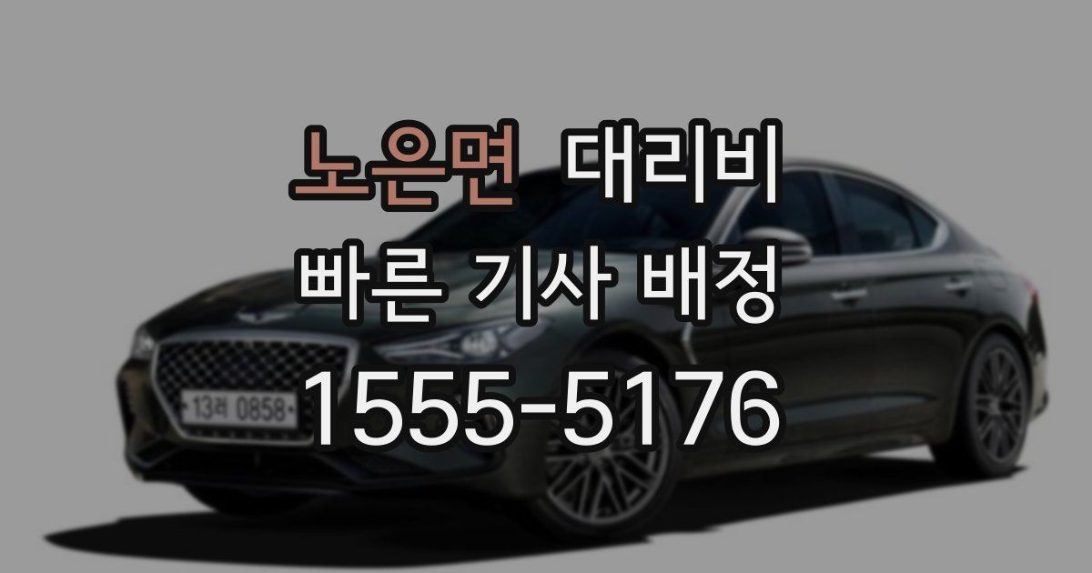 노은면 대리운전 가격