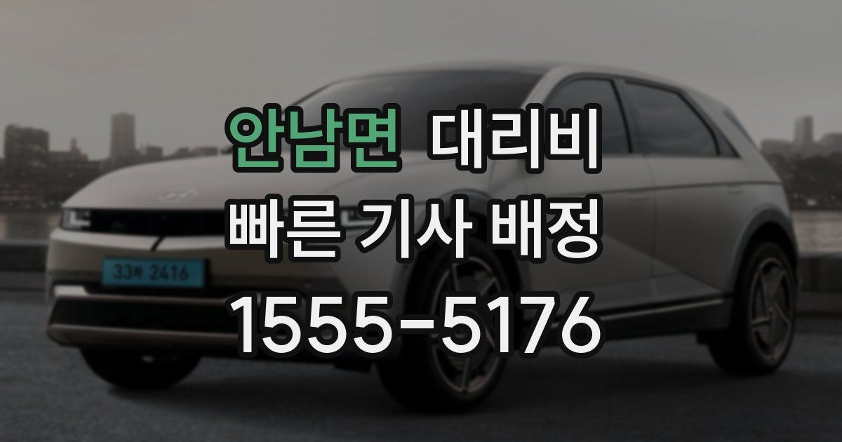 안남면 대리운전 가격