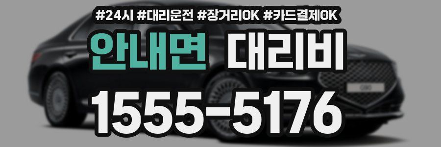 안내면 대리비
