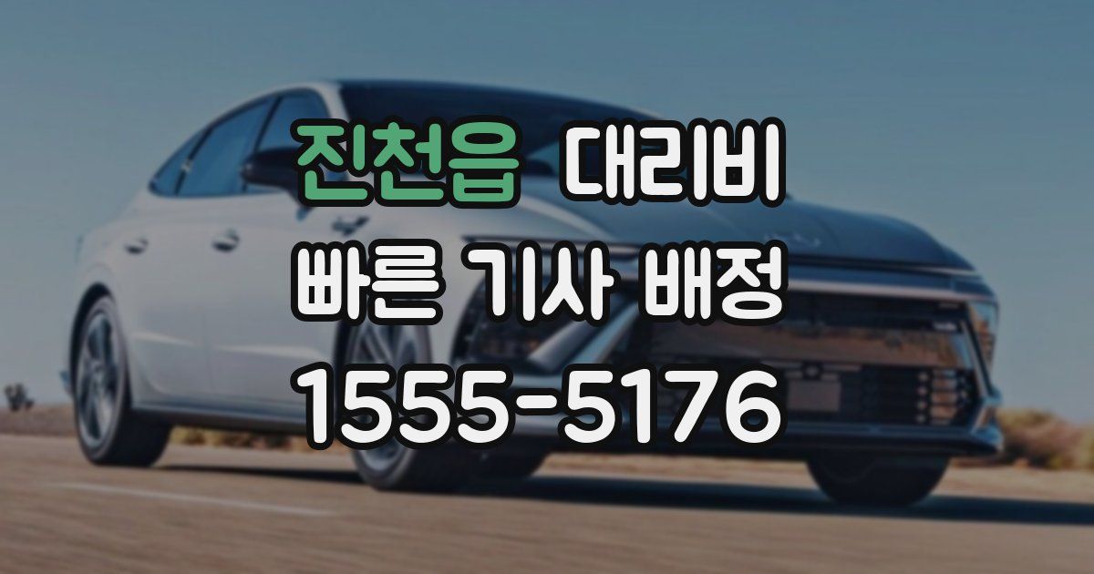 진천읍 대리운전 가격